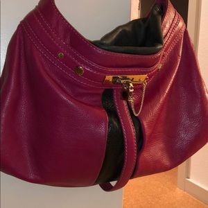 Marc by Marc Jacobs pink/black leather handbag